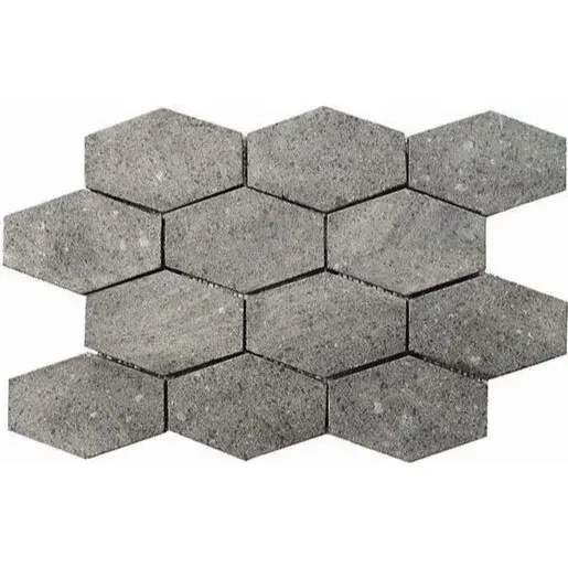Mozaika Mosavit Hexagonal grey 25x37 cm mat MENO