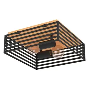 Stropné osvetlenie Eglo CIDRAZ čierna 390163