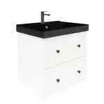 Kúpeľňová skrinka s umývadlom Naturel Forli 60x53x46 cm biela lesk FORLI60BIUVERB