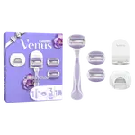 GILLETTE VENUS ComfortGlide Breeze Xmas darčeková sada - holiaci strojček, 3 holiace hlavice, kryt čepele, sprchový vešiak