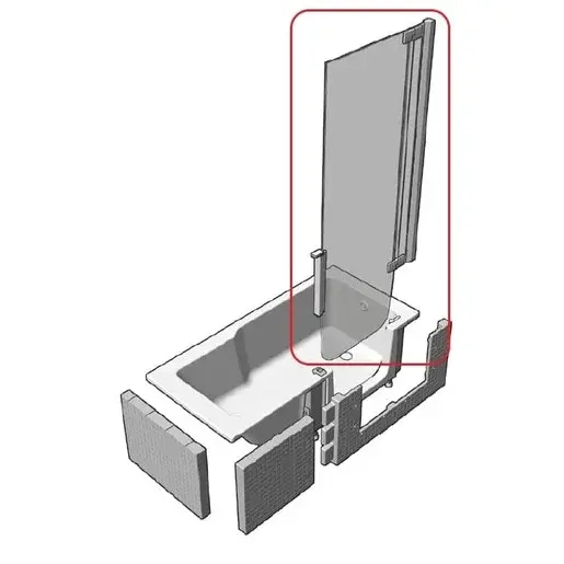Juwel Duett vysoké dvere k vani pravé DU8287MHEK