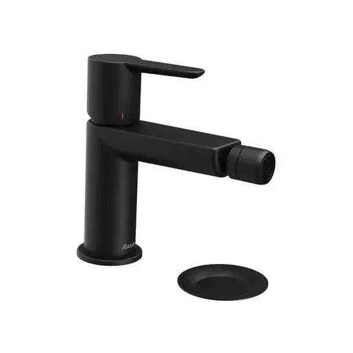 Ravak PURI bidetová batéria s výpusťou čierna X070189