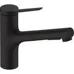 Hansgrohe Zesis M33 drezová batéria s vyťahovacou spŕškou, 2 prúdy matná čierna 74820670