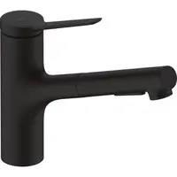 Hansgrohe Zesis M33 drezová batéria s vyťahovacou spŕškou, 2 prúdy matná čierna 74820670