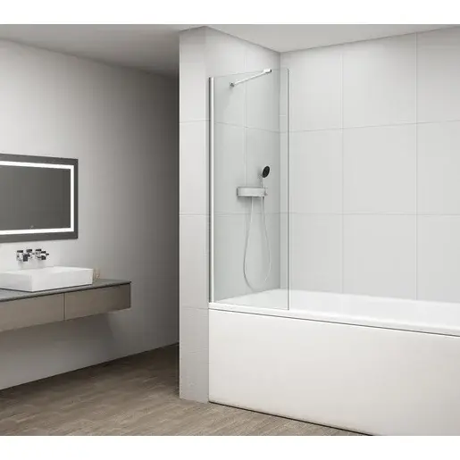 Vaňová zástena Polysan Fisa, len sklo, 150x60 cm FS1062