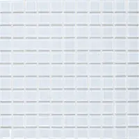 Sklenená mozaika Premium Mosaic bílá 30x30 cm lesk MOS25WH