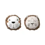 Kulatý dekorační polštářek LION 40 cm, bílý - více variant