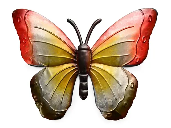 Nástenná kovová dekorácia motýľ BUTTERFLY 40 cm - viac farieb Farba: Modrá