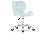 Svetlo modrá kancelárska stolička AVOLA VELVET