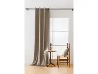 Svetlo béžový zatemňovací záves VELVET 140x250 cm Zavesenie: Kovové krúžky