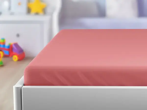 Jersey prostěradlo do dětské postýlky oranžové 70 x 140 cm