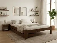 Posteľ Ada 180 x 200 cm, dub Rošt: S lamelovým roštom, Matrac: Matrac SOMMERA 18 cm