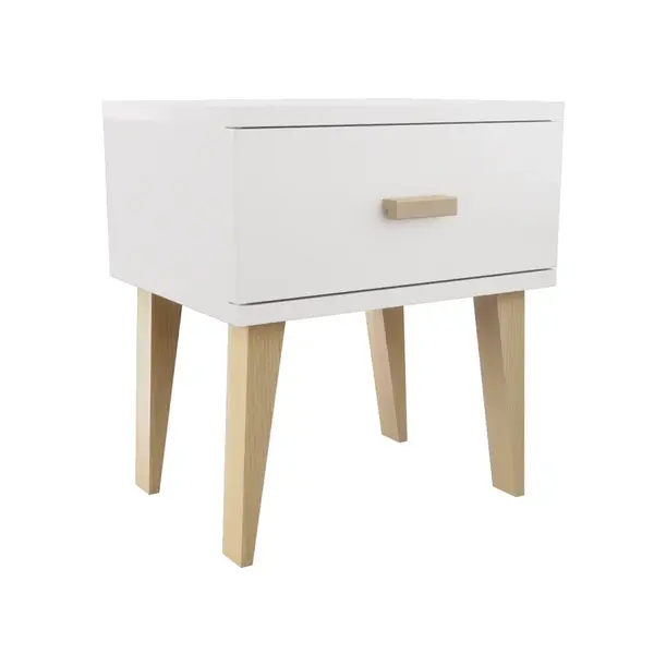 Nočný stolík Venuci biely