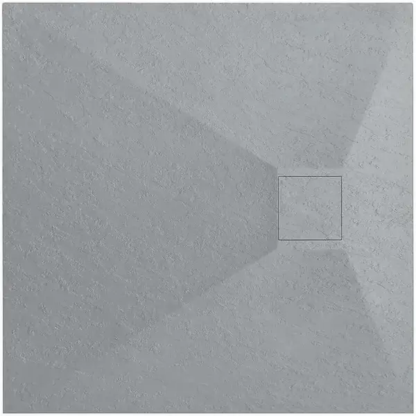 Sprchová vanička čtvercová Magnum Grey 90x90x2,5 Rea K4106
