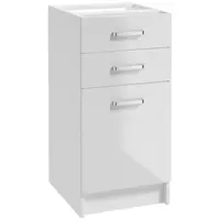 Kuchyňská skříňka Arosa B40 0D3S bílá