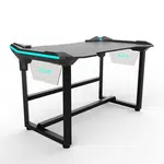 E-blue Herní stůl EGT536BK, 136,5 x 80,3cm, 81 cm, podsvícený, bez polepu desky
