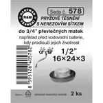 Sada těs.s tvar.nerez.sítkem - 1/2" - 2x494