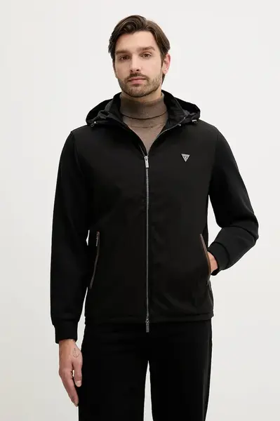 Bunda Guess černá barva, přechodná, M4YL27 WEDJ0