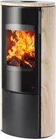 Haas+Sohn Krbové kachle EPIC, Woodstone/čierna