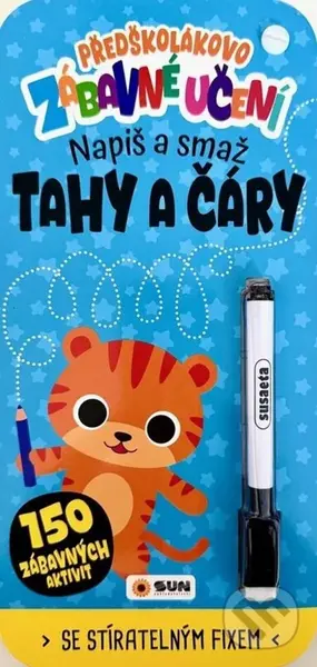 Předškolákovo zábavné učení - napiš a smaž: Tahy a čáry - kniha z kategorie Úkoly pro děti