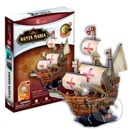 Loď - Santa Maria - puzzle z kategorie 3D puzzle