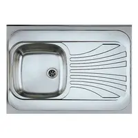 Dřez 1K 800/600 levý satén + sifon