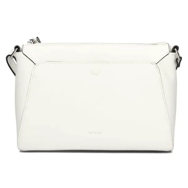 Kožená dámska crosbody kabelka Katana Alizée - biela