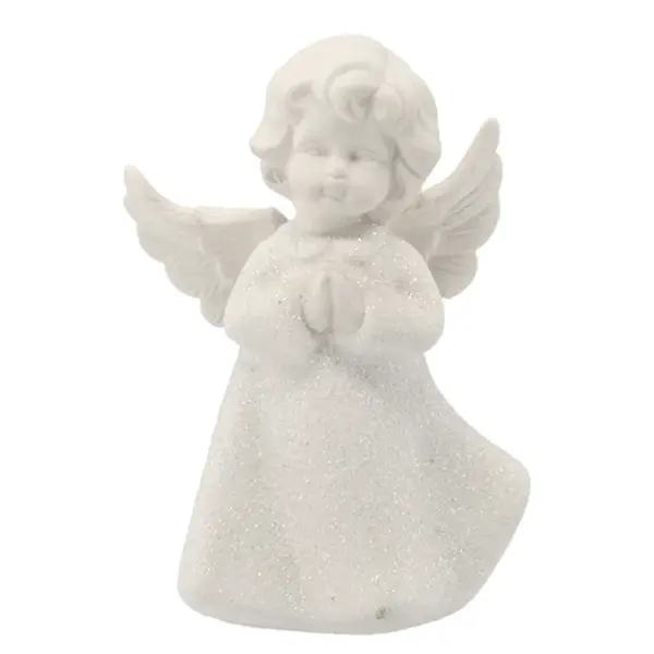 Bílá figurka anděla 11 cm -mix