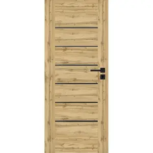 Interiérové dveře Campe 6*6 60L dub wotan 385 černá lacobel