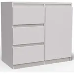 Komoda Merg 3S1F bílá