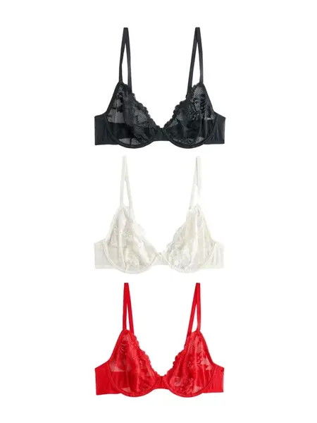 Next Podprsenka  červená / čierna / biela