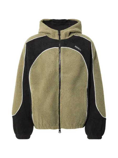 HUGO Prechodná bunda 'Neddyzo'  olivová / čierna / biela