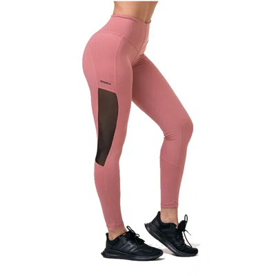Dámské legíny s vysokým pasem Nebbia Mesh 573 Old Rose XS