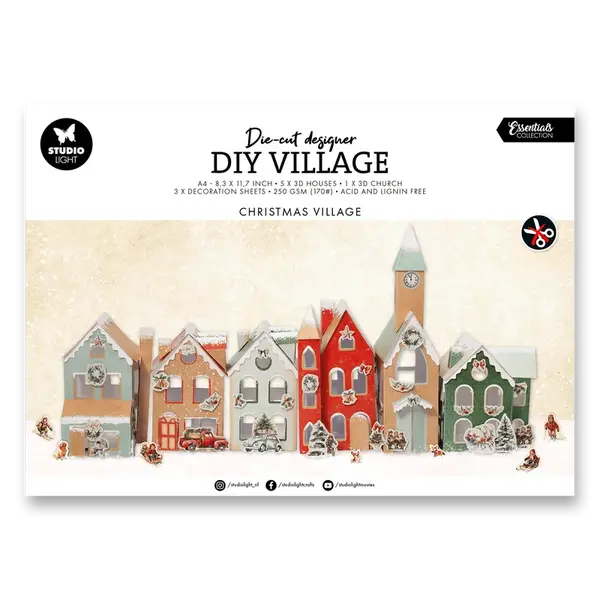 Kreativní blok Studio Light - Vánoční vesnička