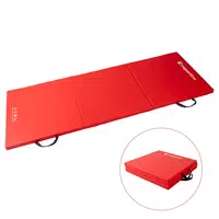 Skládací gymnastická žíněnka inSPORTline Trifold 180x60x3 cm červená