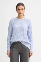 Bavlněný svetr Calvin Klein Jeans dámský, modrá barva, LV044E301G