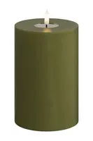LED svíčka Deluxe Homeart Oliven Gronne Bloklys 10 x 15 cm