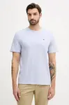 Bavlněné tričko Calvin Klein Jeans pánské, modrá barva, LV04RD254G