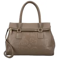 Dámská kožená kabelka do ruky taupe - Delami Vera Pelle Arjana