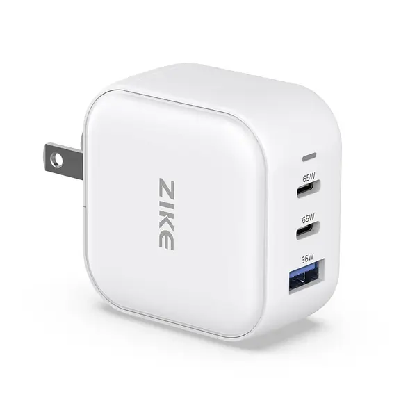 ZIKE Z265B 66W GaN USB-C 3 Ports Wall Charger