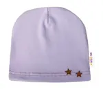 Baby Nellys Žebrovaná čepice Hvězdičky - lila vel.  92/98