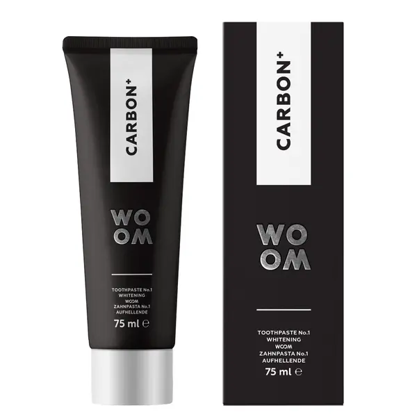 WOOM CARBON+ černá zubní pasta 75 ml