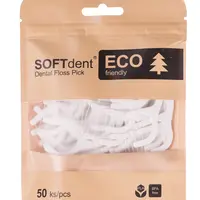 SOFTdent ECO Dentální párátka s nití 50 ks