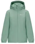 Jack Wolfskin Flaze K 128, granite green Dětská bunda na zip