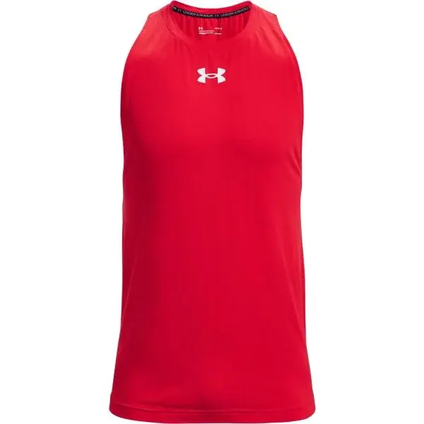 Under Armour BASELINE Pánské tílko na basketbal, červená, velikost S