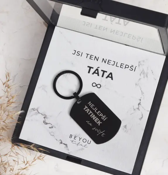 Klíčenka NEJLEPŠÍ TATÍNEK v dárkové krabičce
