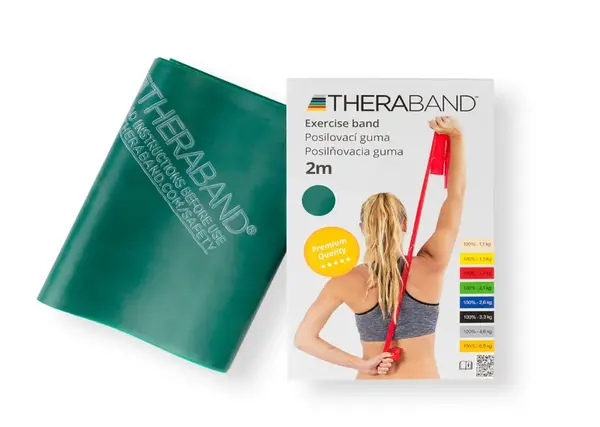 Thera-Band Posilovací guma silná 2 m zelená