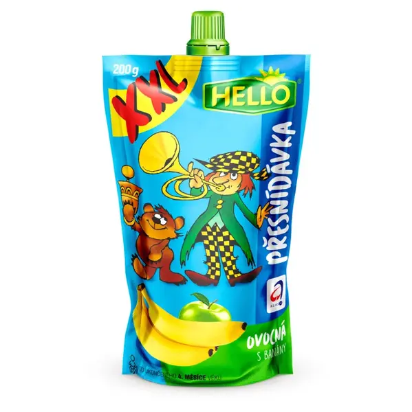 HELLO XXL Kapsička s banánem 200 g x 10 kusů, poškozený obal