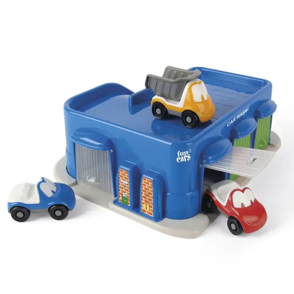 DANTOY fun Cars autoumývačka se 3 autíčky 4ks 12m+