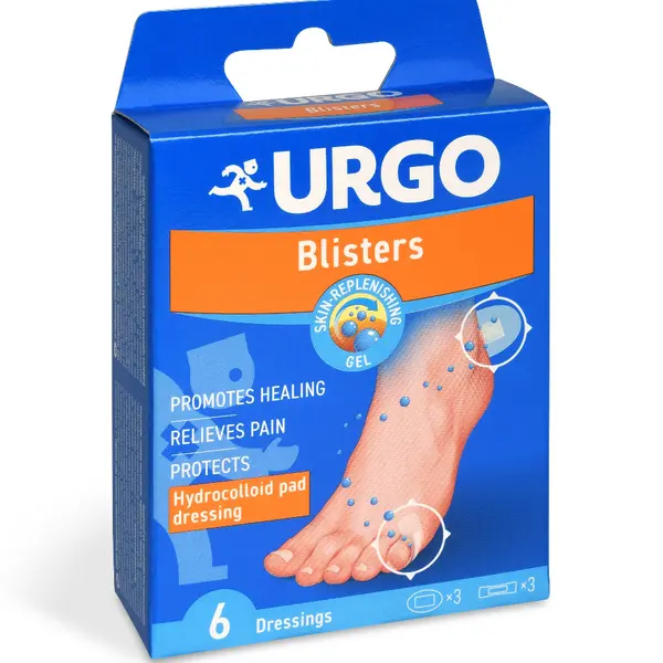 Urgo Blisters Na puchýře hydrokoloidní náplast 6 ks